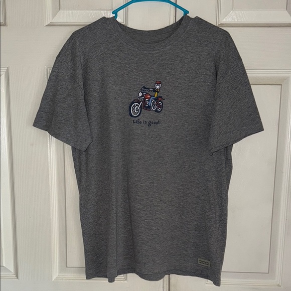 Life Is Good Motorcycle Short Sleeve T-Shirt - Picture 1 of 6